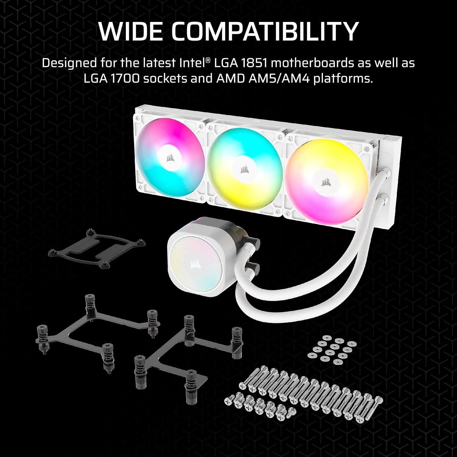 Corsair NAUTILUS 360 RS ARGB Processor Liquid Cooler view 3
